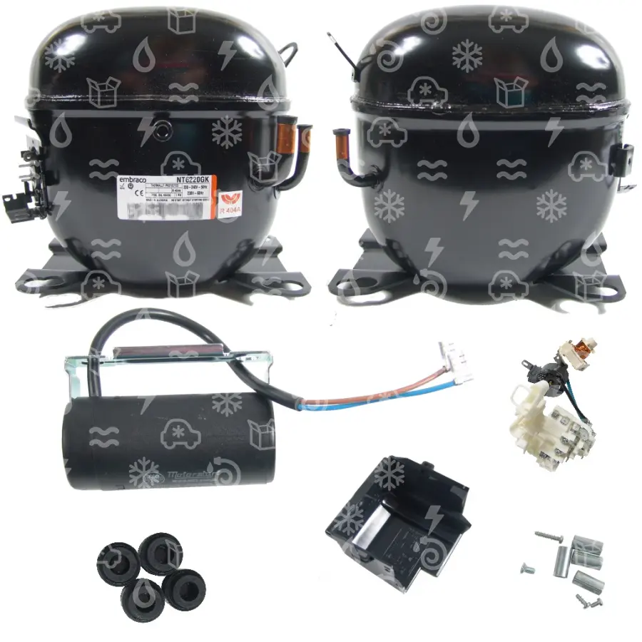 kompresor EMBRACO NT6220GK, MBP - R404A, R507, 220 - 240 V, 50/60Hz